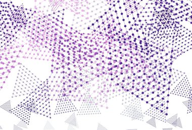 Dairesel çizgileri olan açık pembe vektör düzeni. Noktalı, soyut şekilli dekoratif tasarım. Broşürler, broşürler için desen