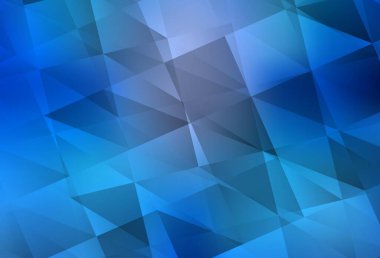 Açık mavi vektör düşük polimerli doku. Gradyanı olan zarif parlak çokgen çizimi. Arkaplanlarınız için desenli desen.