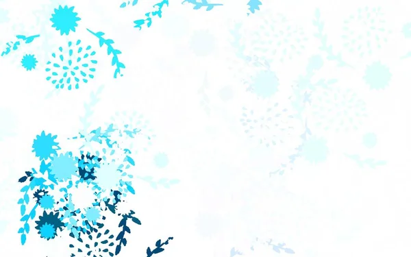 Hellgrünes Vektor Abstraktes Muster Mit Blumen Illustration Mit Bunten Abstrakten — Stockvektor