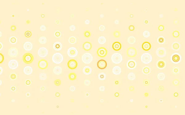 Fondo Vector Naranja Claro Con Manchas Ilustración Abstracta Con Burbujas — Vector de stock