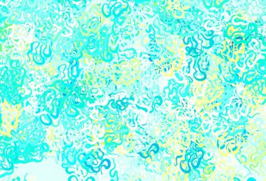 Soyut biçimlerde açık yeşil vektör dokusu. Soyut tarzda rengarenk gradyan şekilleri olan bir resim. Web siteniz için basit tasarım.