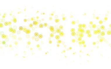 Açık yeşil, baloncuklu kırmızı vektör arka planı. Doğa tarzında bulanık halkaları olan güzel renkli çizimler. Güzel web siteleri için desen.