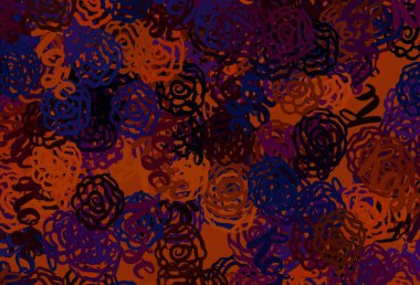 Koyu pembe, Memphis şekilli sarı vektör arkaplan. Soyut gradyan şekilli basit renkli çizimler. Kartvizitiniz için modern tasarım.