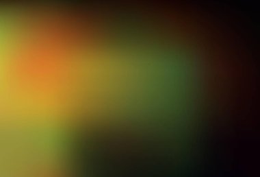 Koyu yeşil, sarı vektör bulanık desen. Soyut ve gradyan renkte renkli çizimler. Çalışmalarınız için akıllı tasarım.