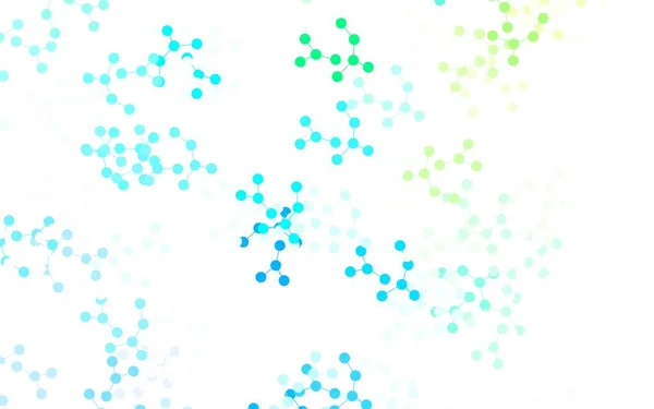 Azul Claro Fondo Vector Verde Con Datos Inteligencia Artificial Ilustración — Vector de stock