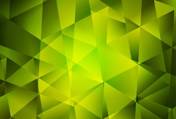 Светло Зеленая Желтая Треугольная Фактура Яркая Красочная Иллюстрация Треугольниками Треугольный — стоковый вектор