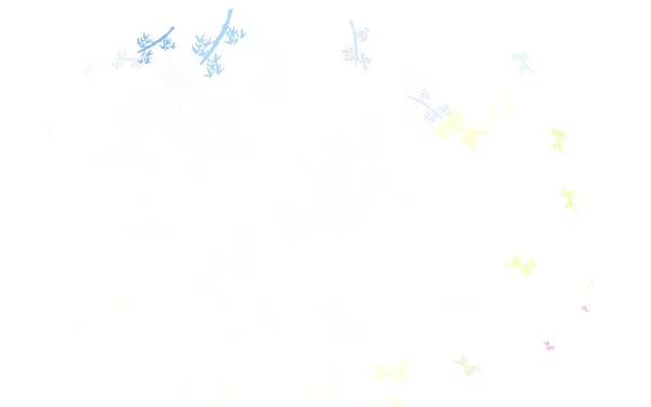 Carta Parati Elegante Vettore Multicolore Luce Con Rami Elegante Illustrazione — Vettoriale Stock