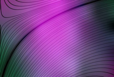 Açık pembe, ince çizgili yeşil vektör deseni. Basit eğri biçiminde parlak renkli bir illüstrasyon. İşiniz için en iyi tasarım.