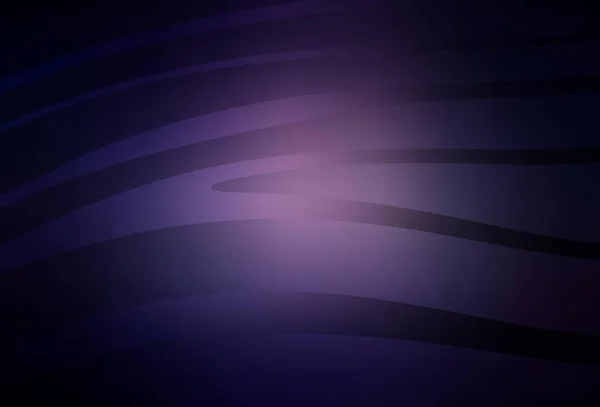 Темно Фіолетовий Векторний Фон Вигнутими Лініями Нові Барвисті Ілюстрації Вигнутому — стоковий вектор