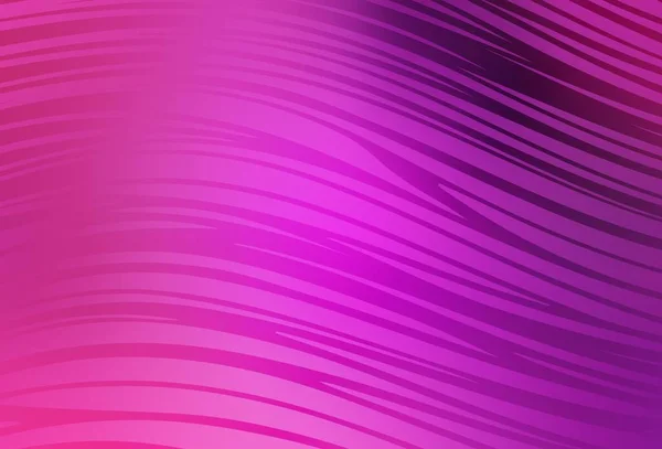 曲げ線で明るいピンクのベクトルの背景 カラフルなライン 形状を持つサンプル デザインのパターン — ストックベクタ