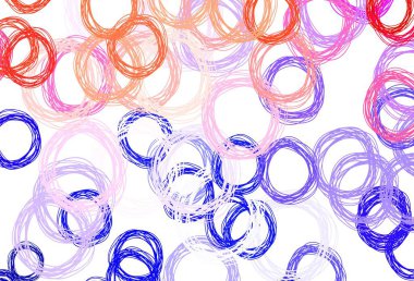 Lekeli açık mor vektör arkaplan. Doğa tarzında renkli baloncuklu soyut illüstrasyon. Güzel web siteleri için desen.