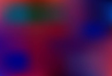 Koyu mavi, kırmızı vektör soyut bulanık arkaplan. Gradyan tasarımlı, soyut, ışıltılı çizimler. Marka kitabınız için yeni biçim tasarımı.