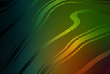 Koyu yeşil, kırmızı vektör soyut arkaplan. Parlak renkli bir illüstrasyon. Marka kitabı için zarif bir arkaplan.