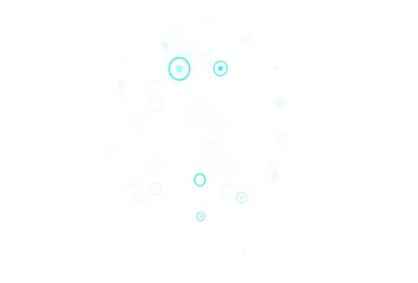 Bleu Clair Texture Vectorielle Verte Avec Disques Illustration Abstraite Scintillante — Image vectorielle