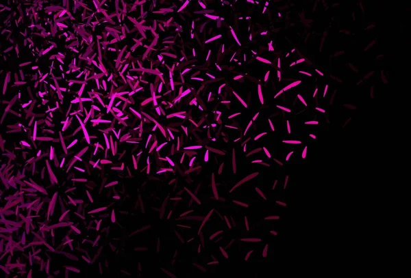 Темно Розовая Векторная Текстура Цветными Линиями Красочная Сияющая Иллюстрация Линиями — стоковый вектор