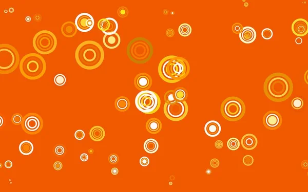 スポットとライトオレンジベクトルの背景 泡と抽象的なスタイルでぼやけた装飾的なデザイン ブランドブックの新しいテンプレート — ストックベクタ