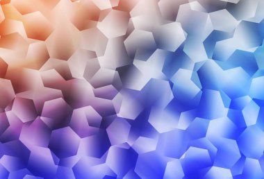 Açık mavi, sarı vektör eğimli üçgen dokusu. Çokgen biçiminde, gradyan ile renkli çizimler. İşiniz için yepyeni bir tasarım..