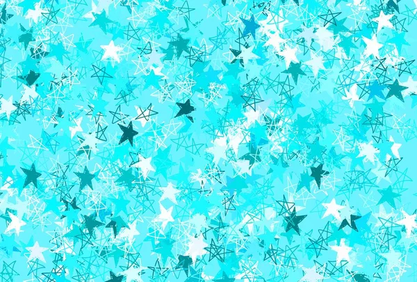Rosa Claro Textura Vectorial Azul Con Hermosas Estrellas Ilustración Decorativa — Vector de stock