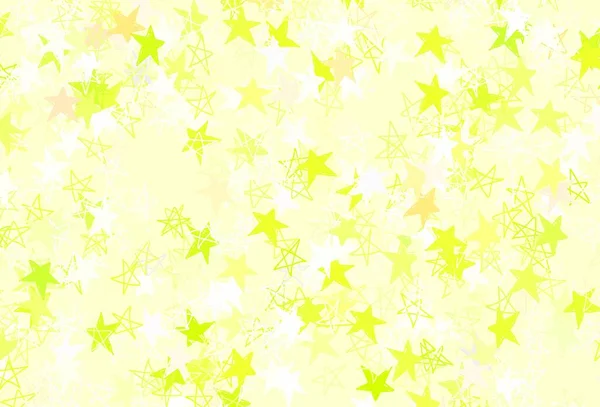 Светло Зеленая Красная Текстура Красивыми Звездами Декоративная Сияющая Иллюстрация Звездами — стоковый вектор