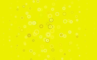 Açık yeşil, benekli sarı vektör arka plan. Renkli su damlaları olan modern soyut çizimler. Poster ve web siteleri için tasarım.