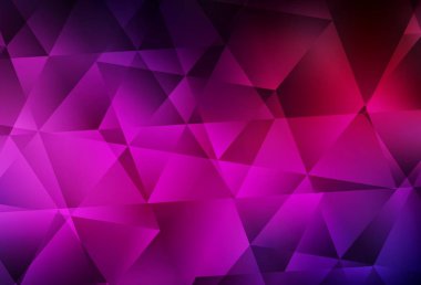 Koyu pembe vektör soyut mozaik desen. Çokgen soyut çizim ve gradyan. İş tasarımınız için yepyeni bir tarz.