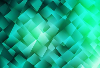 Açık yeşil vektör deseni kare biçiminde. Dikdörtgen şekilli soyut çizimler. Reklamlar için desen.