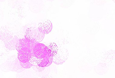 Açık Mor, rastgele şekilli pembe vektör deseni. Renkli rastgele şekillerle modern soyut illüstrasyon. Kartvizitiniz için modern tasarım.