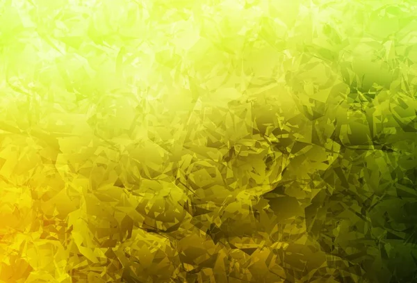 Hellgrüner Gelber Vektor Abstrakter Hintergrund Mit Rosen Blumen Blumen Natürlichem — Stockvektor