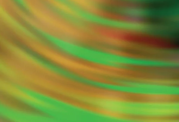 Ljusgrön Gul Vektor Färgglada Abstrakt Bakgrund Helt Färgad Illustration Suddig — Stock vektor