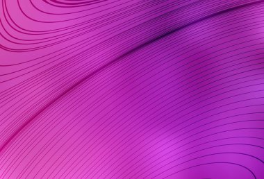 Açık pembe çizgili vektör arkaplanı. Kavisli çizgilerden oluşan parlak bir illüstrasyon. İş tasarımınız için şablon.