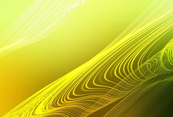 Verde Claro Vetor Amarelo Padrão Brilhante Abstrato Ilustração Colorida Estilo —  Vetores de Stock