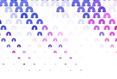 Açık pembe, gökkuşağı sembollü kırmızı vektör arkaplan. Gradyan gökkuşağı şekilli soyut çizimler. Eğlence tasarımları için çizim.