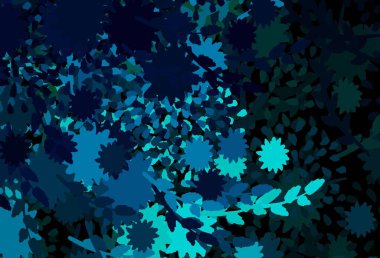 Açık mavi, soyut şekilli kırmızı vektör arkaplan. Soyut tarzda rengarenk gradyan şekilleri olan bir resim. İşiniz için en iyi akıllı tasarım.