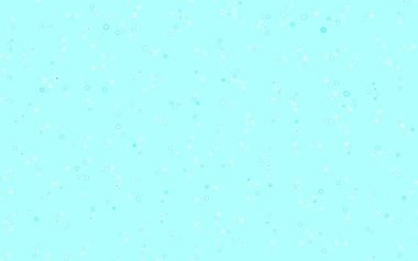 Açık mavi, noktalı yeşil vektör arkaplanı. Renkli su damlaları olan modern soyut çizimler. Güzel web siteleri için desen.