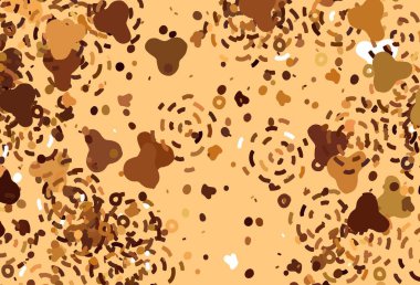 Karmaşık şekilli hafif turuncu vektör şablonu. Soyut tarzda rengarenk gradyan şekilleri olan bir resim. İşiniz için en iyi akıllı tasarım.