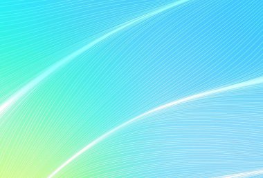 Açık mavi, çizgili yeşil vektör düzeni. Eğilimli soyut bir çizim. Web siteniz için soyut tasarım.