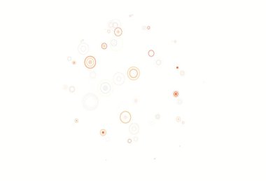 Açık yeşil, daire şekilli kırmızı vektör düzeni. Doğa tarzında renkli baloncuklu soyut illüstrasyon. Fütürist reklamlar ve kitapçıklar için şablon.