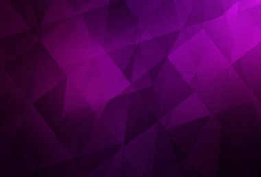 Koyu pembe vektör soyut çokgen şablon. Yarım ton şeklinde, üçgenli yaratıcı illüstrasyon. Broşürünüz için yepyeni bir tasarım..