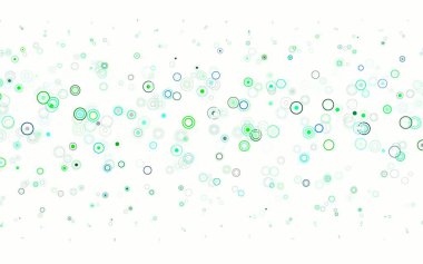 Açık yeşil, küreli sarı vektör deseni. Doğa tarzında renkli baloncuklu soyut illüstrasyon. Poster ve web siteleri için tasarım.