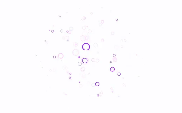 Светло Розовый Векторный Фон Точками Абстрактная Иллюстрация Цветными Пузырями Стиле — стоковый вектор