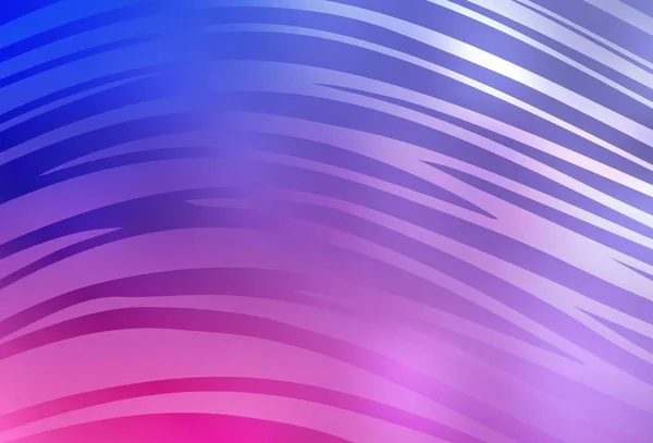 浅紫色 粉红矢量模板与弯曲线 一个优雅的明亮的图解与梯度线 你的品牌书的新作文 — 图库矢量图片