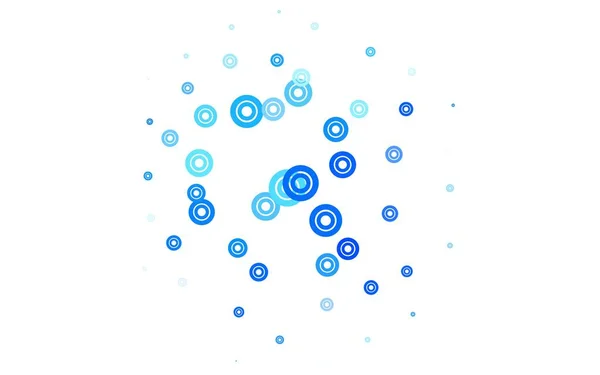 Světlo Blue Vektorová Šablona Kruhy Rozmazaný Dekorativní Design Abstraktním Stylu — Stockový vektor