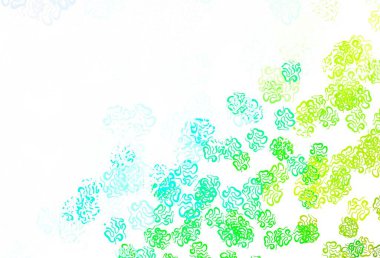 Açık mavi, soyut şekilli yeşil vektör dokusu. Soyut gradyan şekilli basit renkli çizimler. Web siteniz için basit tasarım.