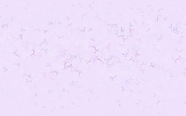 Açık Pembe, Mavi vektör arkaplanı ve yapay zeka verileri. Renkli yapay zeka yapısı, eğimli çizgiler ve noktalar. Siber yeniliklerin tasviri için tasarım.