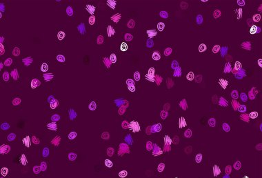 Lekeli açık mor vektör kapağı. Bulanık yağmur damlaları olan soyut bir çizim. Posterler, afişler için tasarım.