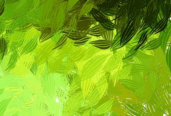 Vert Clair Motif Vectoriel Jaune Avec Des Formes Aléatoires Design — Image vectorielle