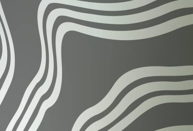 Açık gri çizgili vektör arkaplanı. Eğimli çizgileri olan zarif parlak bir illüstrasyon. Reklamınız için yepyeni tasarım..