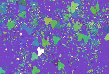 Memphis şekilli Light Multicolor vektör arkaplanı. Soyut gradyan şekilli basit renkli çizimler. Duvar kağıtları için zarif tasarım.