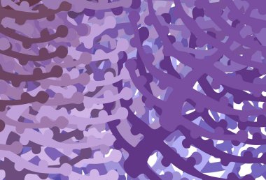 Rastgele şekilli açık mor vektör deseni. Soyut gradyan şekilli basit renkli çizimler. Bir cep telefonu için arka plan.