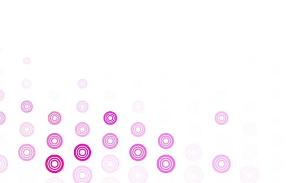 Světle Růžový Vektorový Vzor Kuličkami Krásná Barevná Ilustrace Rozmazanými Kruhy — Stockový vektor